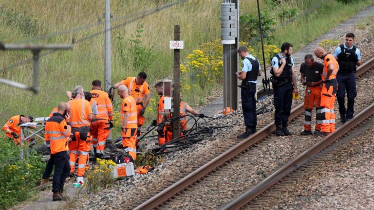 Sabotage sur le réseau TGV : le suspect interpellé près des voies de chemins de fer explique avoir voulu faire du "street art"
          L'homme de 29 ans est suspecté d'avoir participé au sabotage d'une partie du réseau TGV de la SNCF, le jour de la cérémonie d'ouverture des Jeux olympiques de Paris 2024.